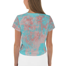 Load image into Gallery viewer, Caawazi Crop Tee “If you truly love nature, you will find beauty everywhere.” Vincent Van Gogh quote on original print
