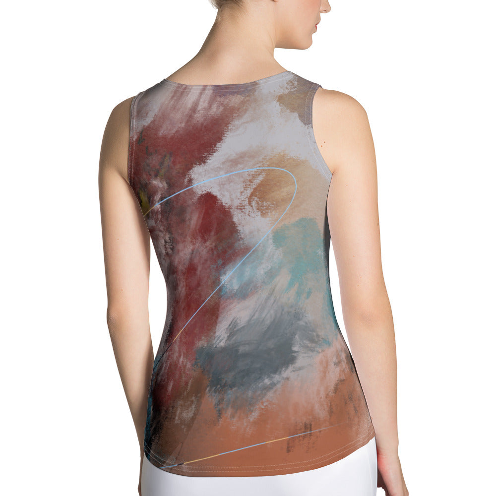 Caawazi Tank Top Print, Abstract Art for All Occasions, Comfortable